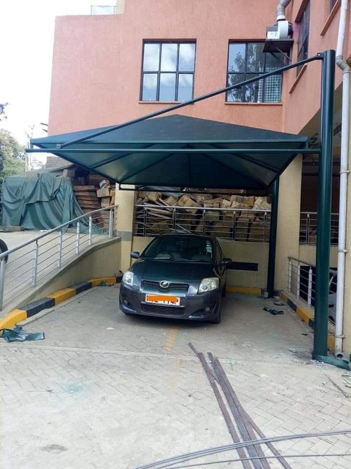 single cantilever car parking shade